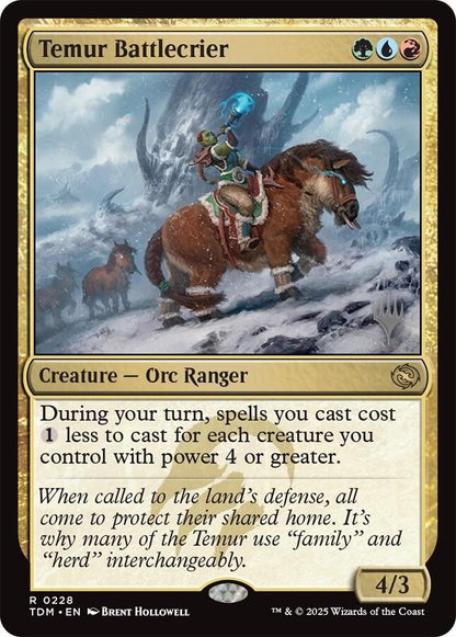 Image for Temur Battlecrier (228) (PPTDM) - Magic: The Gathering