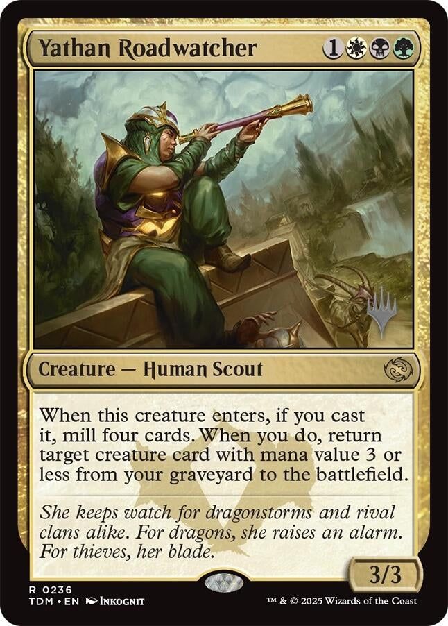 Image for Yathan Roadwatcher (236) (PPTDM) - Magic: The Gathering