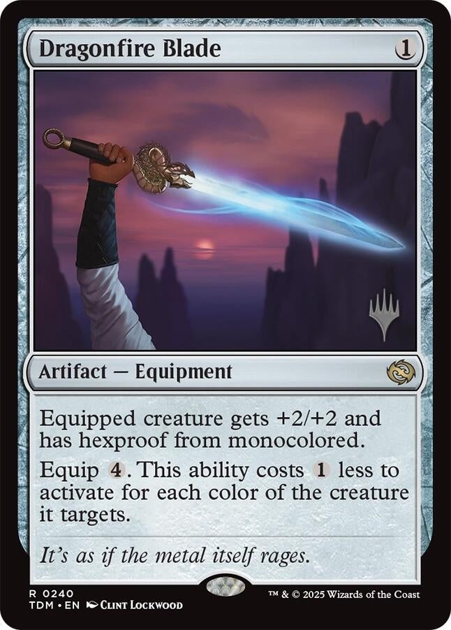 Image for Dragonfire Blade (240) (PPTDM) - Magic: The Gathering