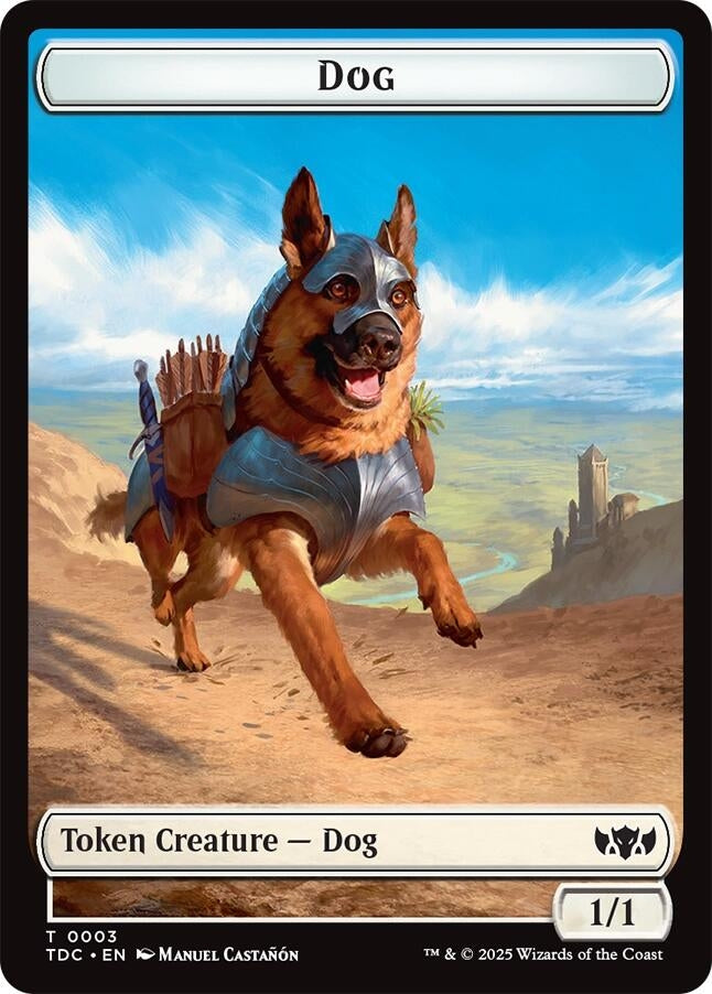 Image for Dog // Goblin Double-Sided Token (3 // 12) (TDC) - Magic: The Gathering