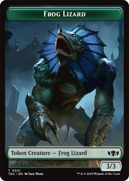 Image for Frog Lizard // Dragon (0014) Double-Sided Token (21 // 14) (TDC) - Magic: The Gathering