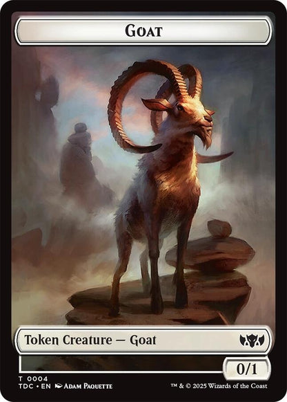 Image for Goat // Timeless Witness Double-Sided Token (4 // 11) (TDC) - Magic: The Gathering