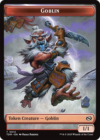 Image for Goblin // Soldier (0004) Double-Sided Token (12 // 4) (TDM) - Magic: The Gathering