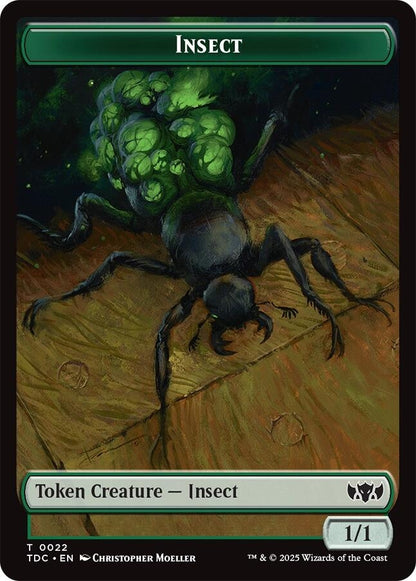 Image for Insect (0022) // Plant Double-Sided Token (22 // 24) (TDC) - Magic: The Gathering