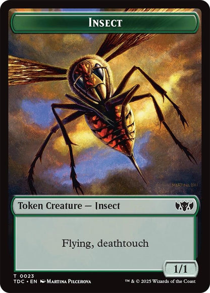 Image for Insect (0023) // Wall Double-Sided Token (23 // 7) (TDC) - Magic: The Gathering