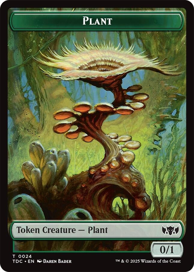 Image for Plant // Goat Double-Sided Token (24 // 4) (TDC) - Magic: The Gathering