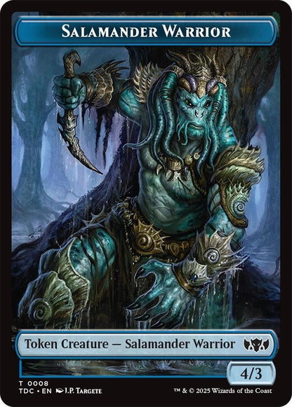 Image for Salamander Warrior // Zombie Druid Double-Sided Token (8 // 10) (TDC) - Magic: The Gathering