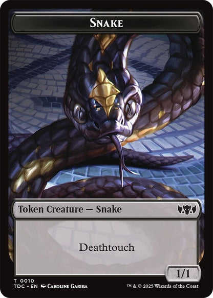 Image for Snake // Myr Double-Sided Token (10 // 30) (TDC) - Magic: The Gathering