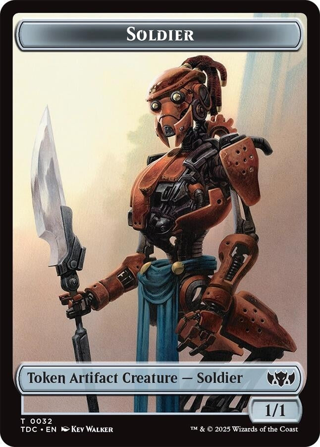 Image for Soldier (0032) // Copy Double-Sided Token (32 // 1) (TDC) - Magic: The Gathering