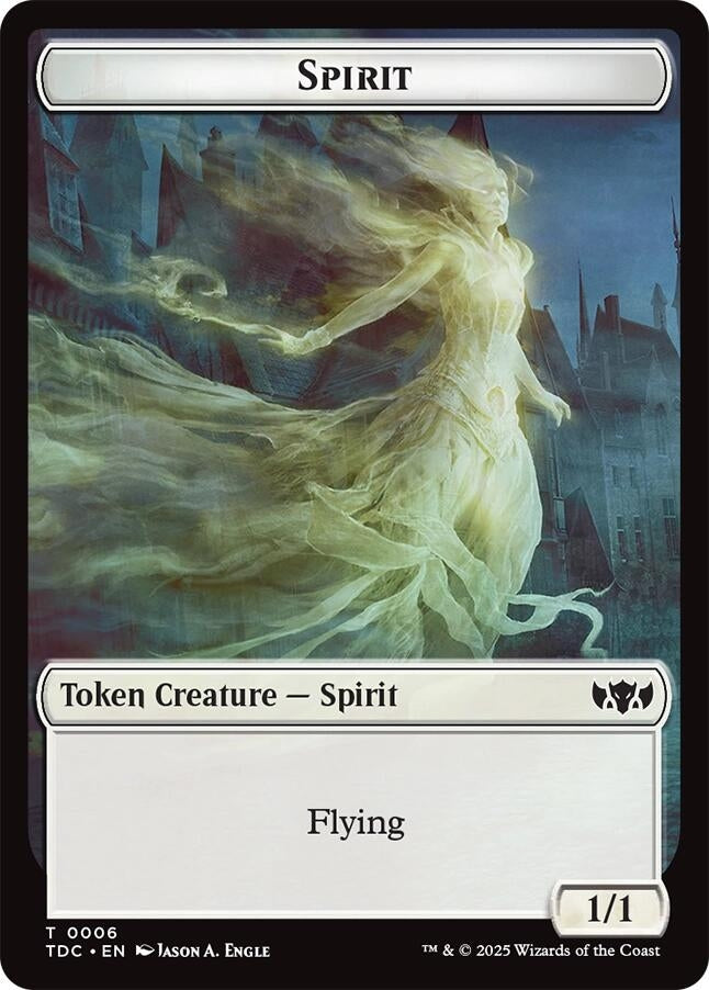 Image for Spirit // Treasure Double-Sided Token (6 // 16) (TDC) - Magic: The Gathering