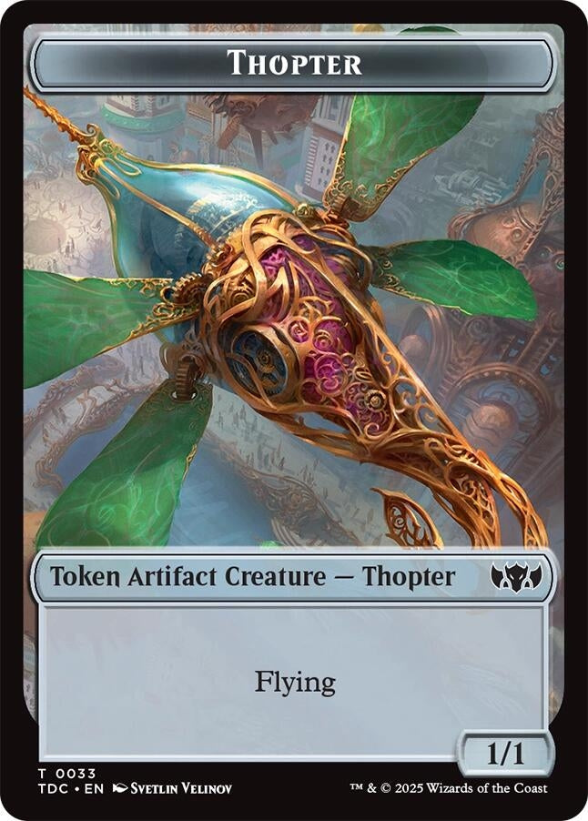 Image for Thopter // Bird Double-Sided Token (33 // 2) (TDC) - Magic: The Gathering