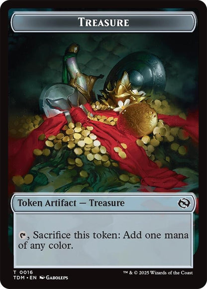 Image for Treasure // Zombie Druid Double-Sided Token (16 // 10) (TDC) - Magic: The Gathering