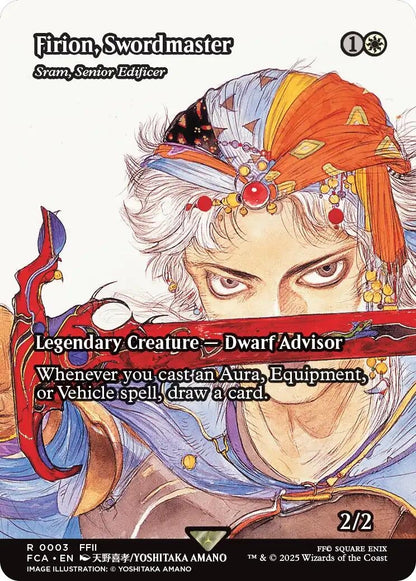 Image for Firion, Swordmaster - Sram, Senior Edificer (Showcase) (3) (FCA) - Magic: The Gathering