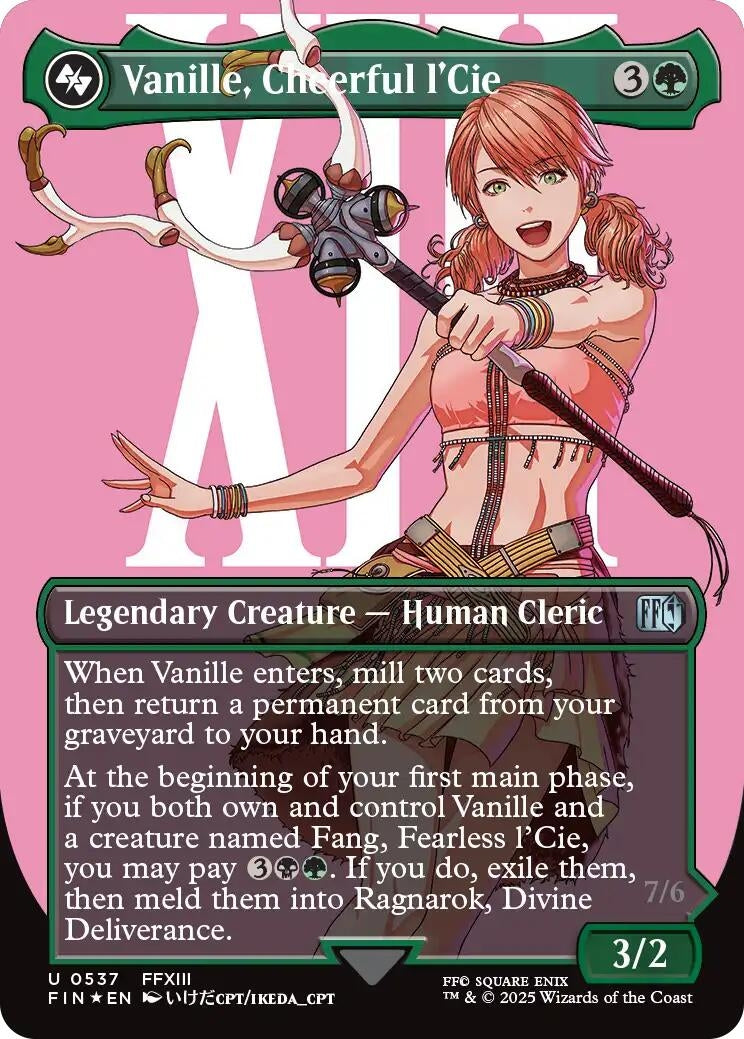 Vanille, Cheerful l'Cie (Borderless) (Surge Foil) (537) (FIN)