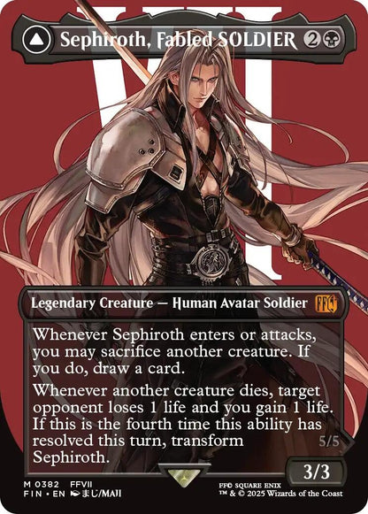 Sephiroth, Fabled SOLDIER (0382) (Borderless) (382) (FIN)