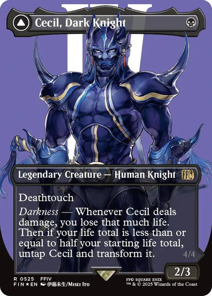 Image for Cecil, Dark Knight (Borderless) (Surge Foil) (525) (FIN) - Magic: The Gathering