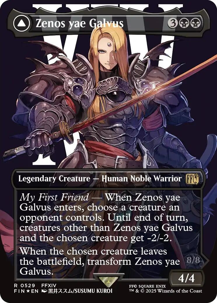 Image for Zenos yae Galvus (Borderless) (Surge Foil) (529) (FIN) - Magic: The Gathering