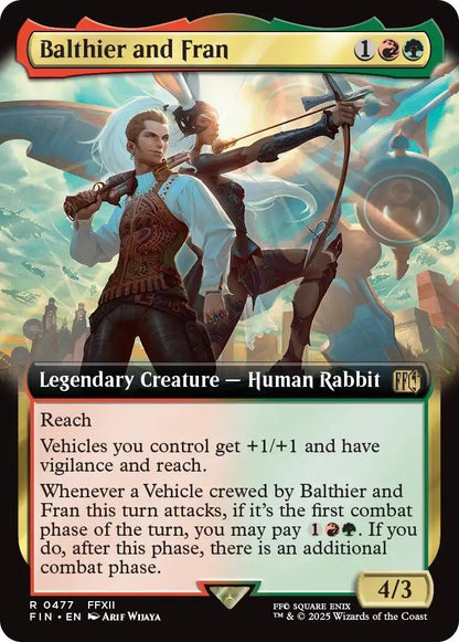 Image for Balthier and Fran (Extended Art) (477) (FIN) - Magic: The Gathering