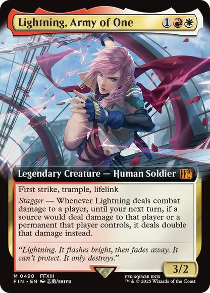 Lightning, Army of One (Extended Art) (498) (FIN)