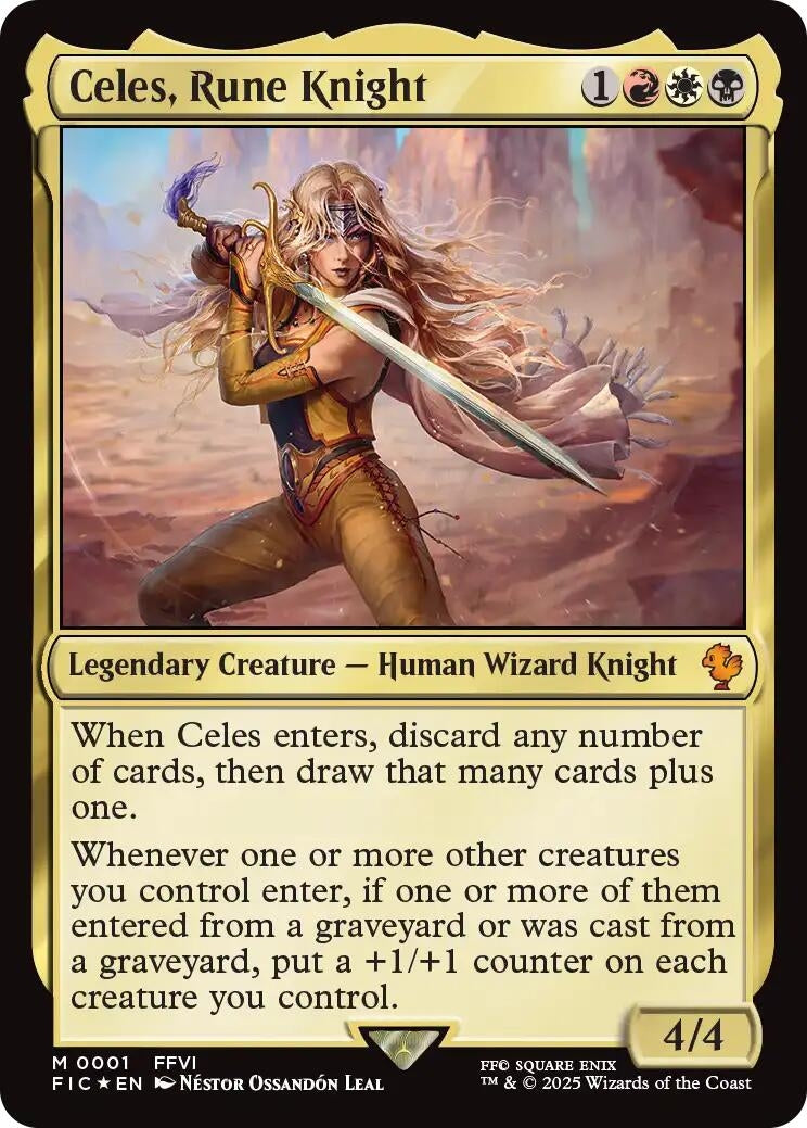 Image for Celes, Rune Knight (1) (FIC) - Magic: The Gathering
