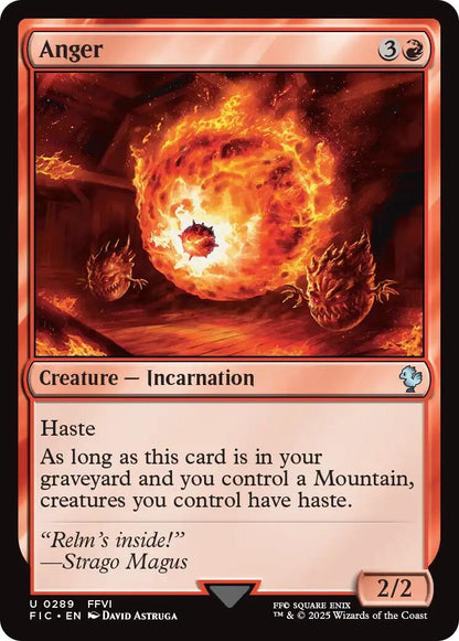 Image for Anger (289) (FIC) - Magic: The Gathering