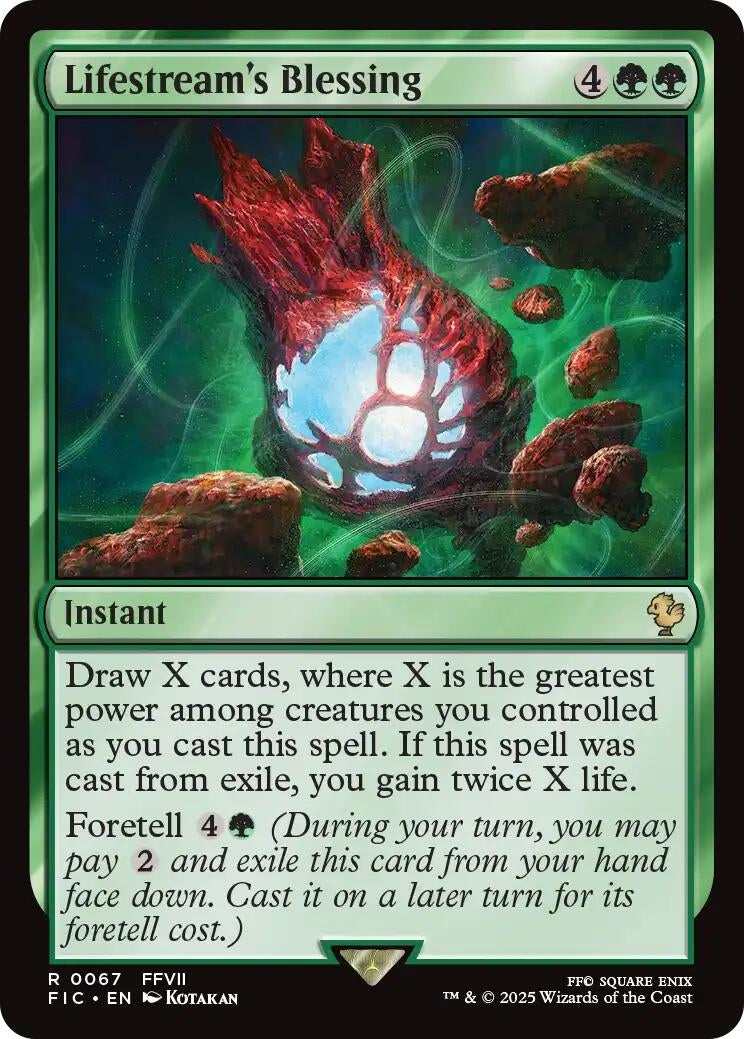Image for Lifestream's Blessing (67) (FIC) - Magic: The Gathering