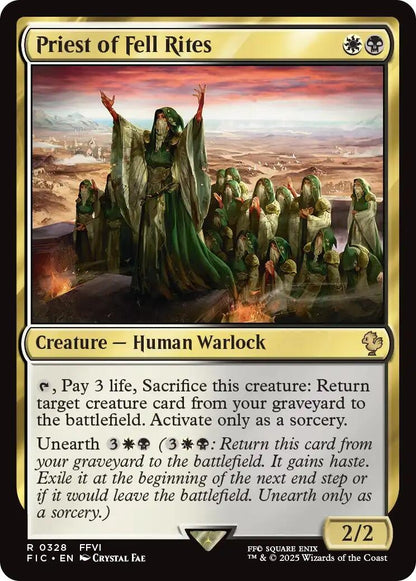Image for Priest of Fell Rites (328) (FIC) - Magic: The Gathering