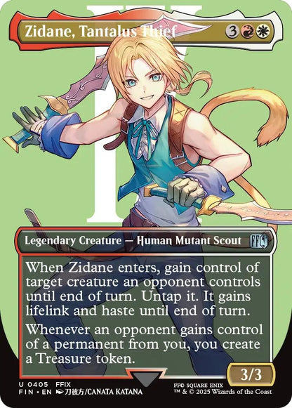 Image for Zidane, Tantalus Thief (Borderless) (405) (FIN) - Magic: The Gathering