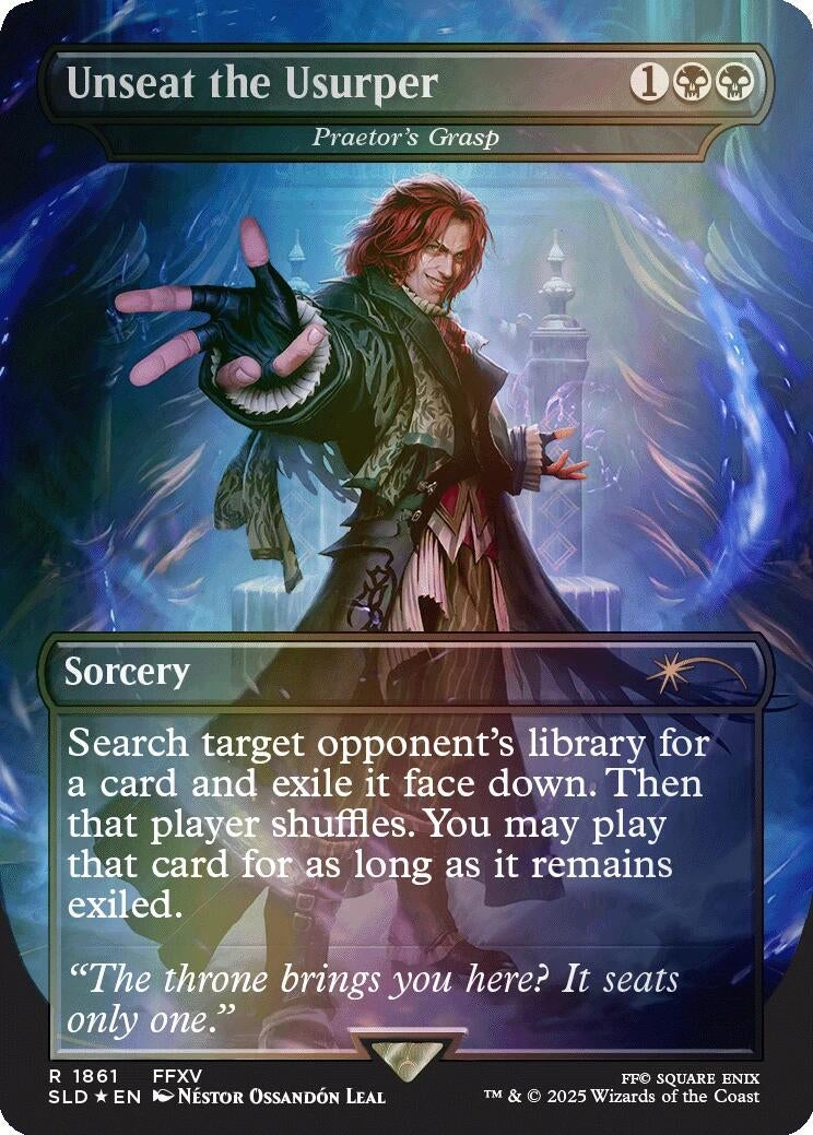 Unseat the Usurper - Praetor's Grasp (Rainbow Foil) (1861) (SLD)