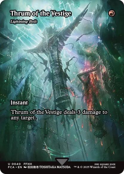 Image for Thrum of the Vestige - Lightning Bolt (Showcase) (40) (FCA) - Magic: The Gathering