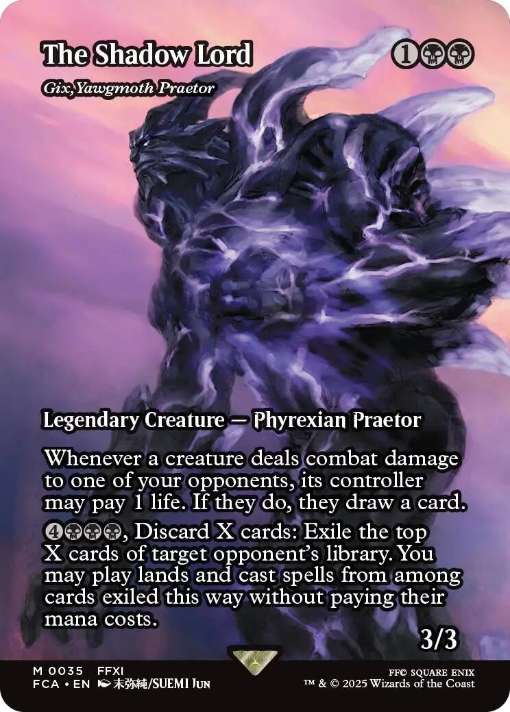 Image for The Shadow Lord - Gix, Yawgmoth Praetor (Showcase) (35) (FCA) - Magic: The Gathering