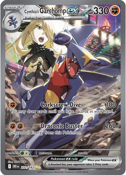 Cynthia's Garchomp ex (232/182) (DRI)