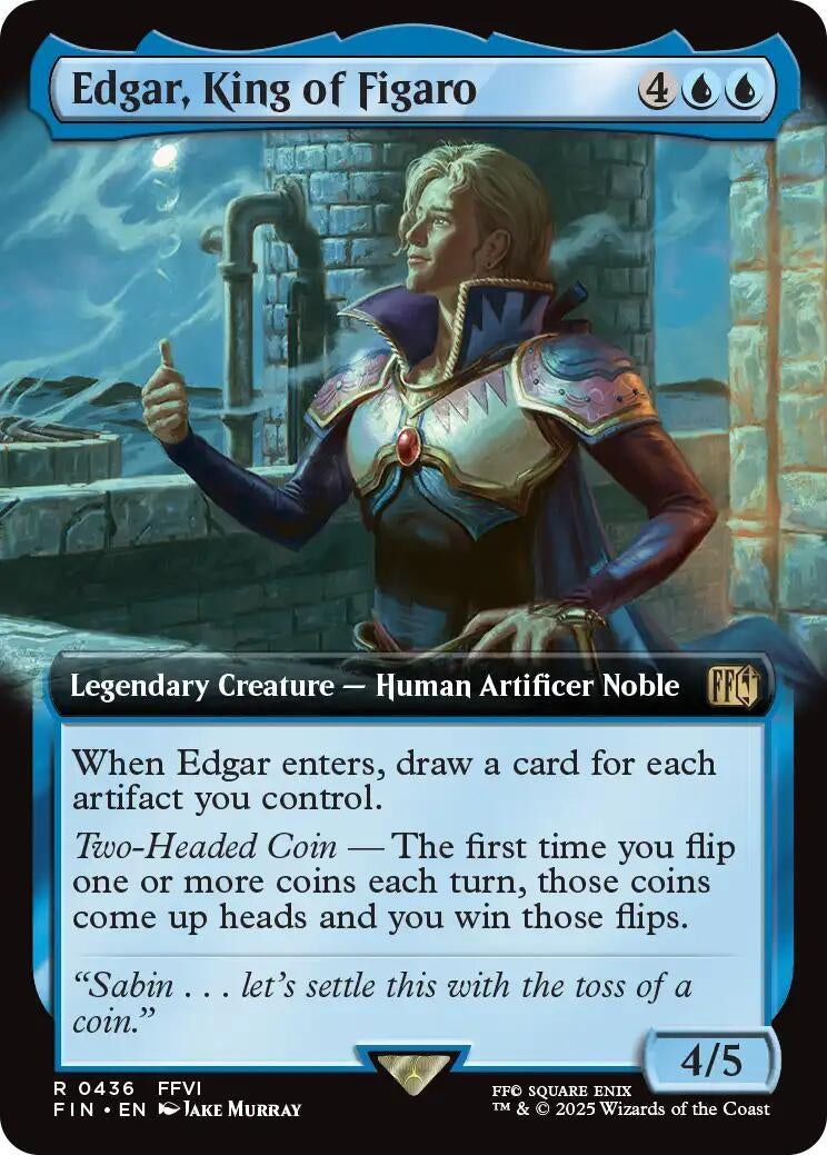 Image for Edgar, King of Figaro (Extended Art) (436) (FIN) - Magic: The Gathering