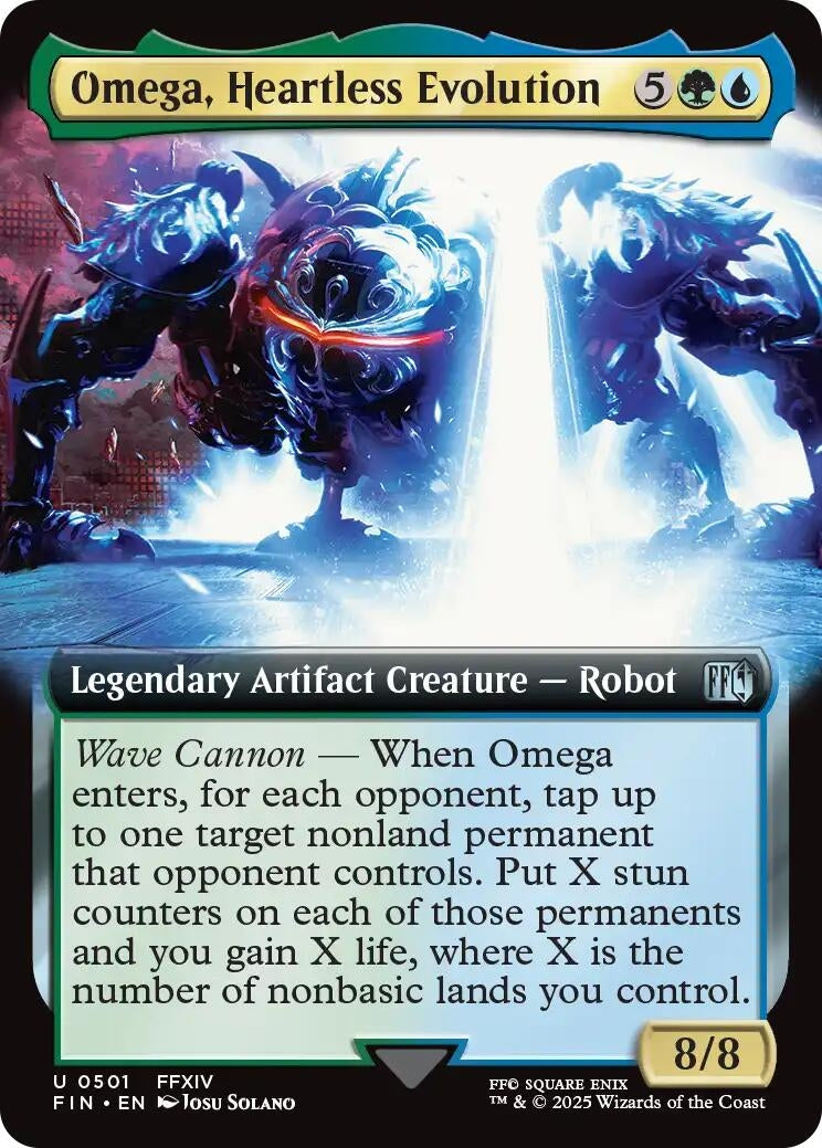 Image for Omega, Heartless Evolution (Extended Art) (501) (FIN) - Magic: The Gathering