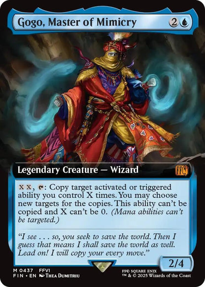 Image for Gogo, Master of Mimicry (Extended Art) (437) (FIN) - Magic: The Gathering