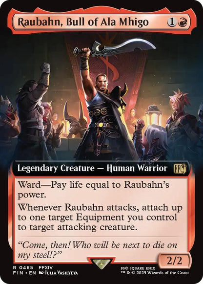 Image for Raubahn, Bull of Ala Mhigo (Extended Art) (465) (FIN) - Magic: The Gathering