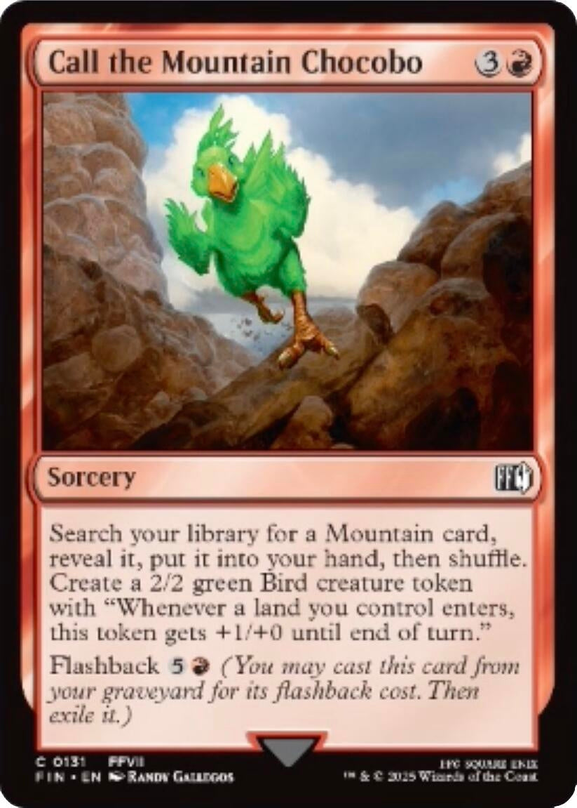 Image for Call the Mountain Chocobo (131) (FIN) - Magic: The Gathering
