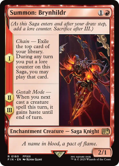 Image for Summon: Brynhildr (160) (FIN) - Magic: The Gathering