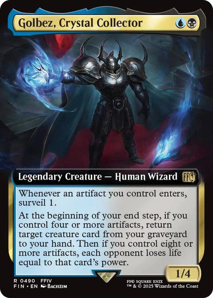 Image for Golbez, Crystal Collector (Extended Art) (490) (FIN) - Magic: The Gathering