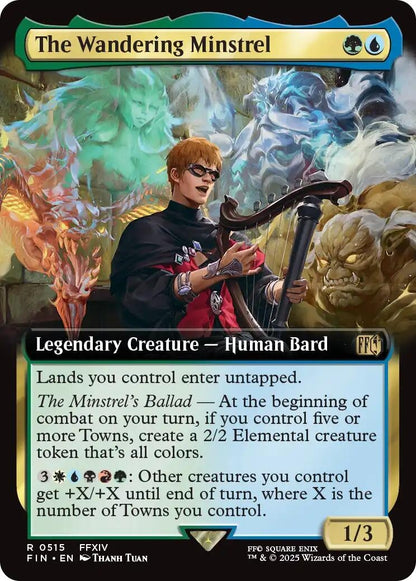 Image for The Wandering Minstrel (Extended Art) (515) (FIN) - Magic: The Gathering