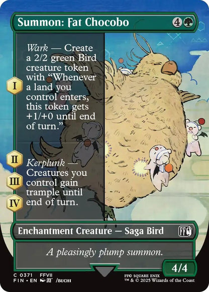 Image for Summon: Fat Chocobo (Borderless) (371) (FIN) - Magic: The Gathering