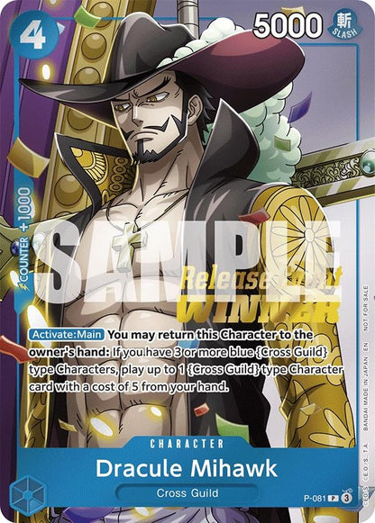 Dracule Mihawk (OP11 Release Event Winner) (P-081) (OP-PR)