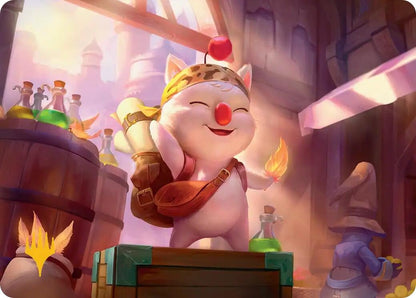 Image for Stiltzkin, Moogle Merchant Art Card (Gold-Stamped Planeswalker Symbol) (3) - Magic: The Gathering