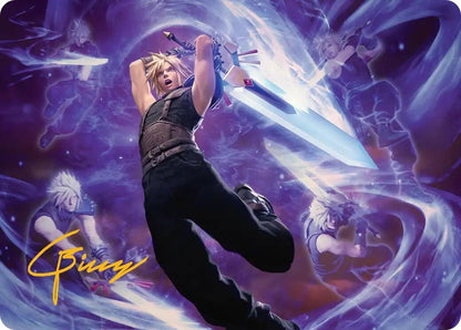 Image for Cloud's Limit Break Art Card (Gold-Stamped Signature) (23) - Magic: The Gathering