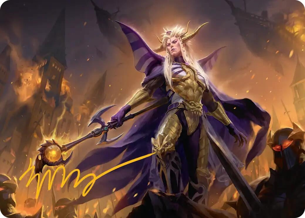 Image for The Emperor of Palamecia Art Card (Gold-Stamped Signature) (13) - Magic: The Gathering