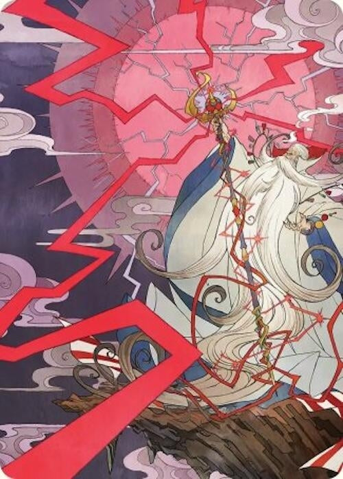 Image for Summon: Esper Ramuh Art Card (40) - Magic: The Gathering