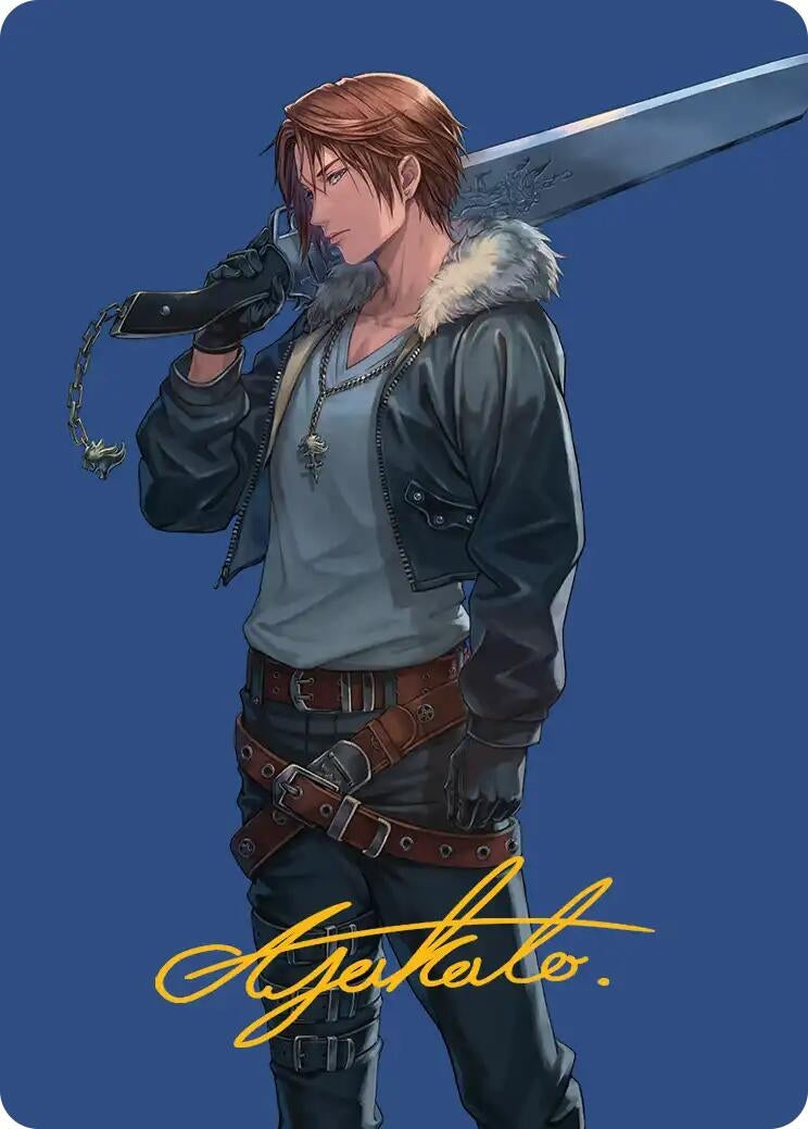 Image for Squall, SeeD Mercenary Art Card (Gold-Stamped Signature) (47) - Magic: The Gathering