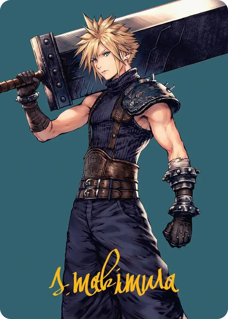Image for Cloud, Ex-SOLDIER Art Card (Gold-Stamped Signature) (50) - Magic: The Gathering