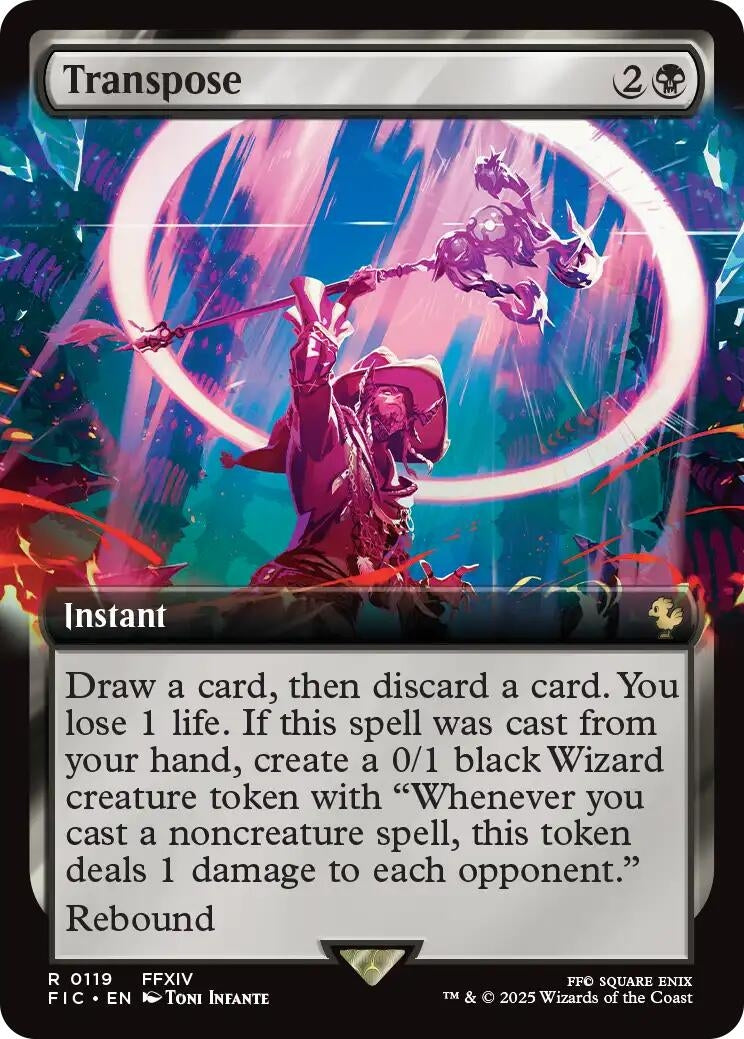 Image for Transpose (Extended Art) (119) (FIC) - Magic: The Gathering