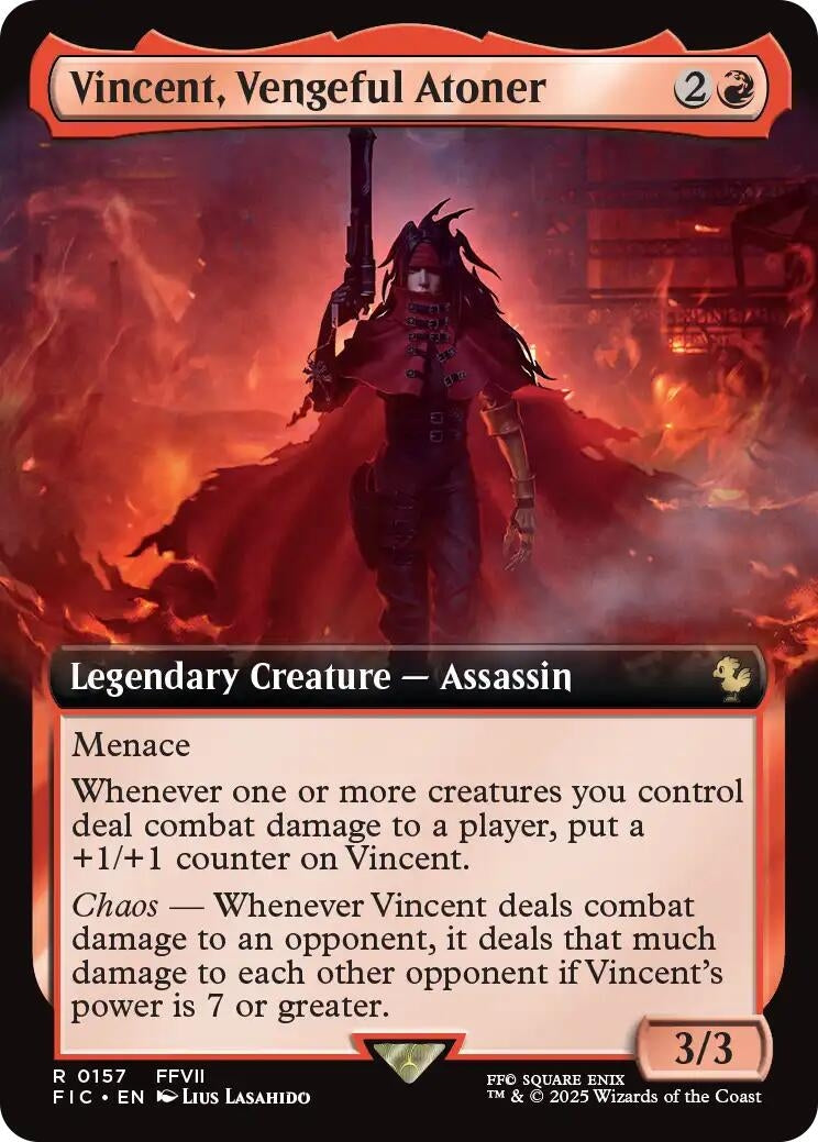 Vincent, Vengeful Atoner (Extended Art) (157) (FIC)